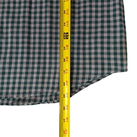 Old Navy Green & Gray Plaid Long Sleeve Button Down Shirt Size L - Picture 12 of 12